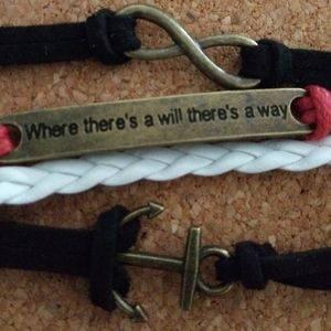 🆕"Where there's a will there's a way" bracelet 🌹